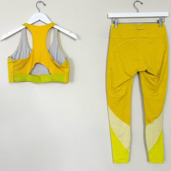 Outdoor Voices Doings Things Bra / TechSweat 7/8 Zoom Leggings Sunshine Set - Picture 6 of 16